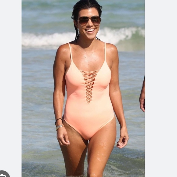 Free Press Orange Sherbert Color One Piece Swimsuit - Picture 3 of 11